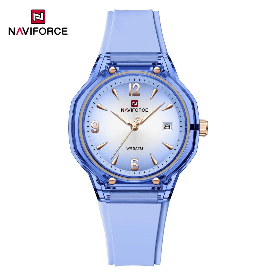 NAVIFORCE Luxury Watches for Women 2026 Ladies Fashion Quartz Calendar Waterproof Luminous Clocks