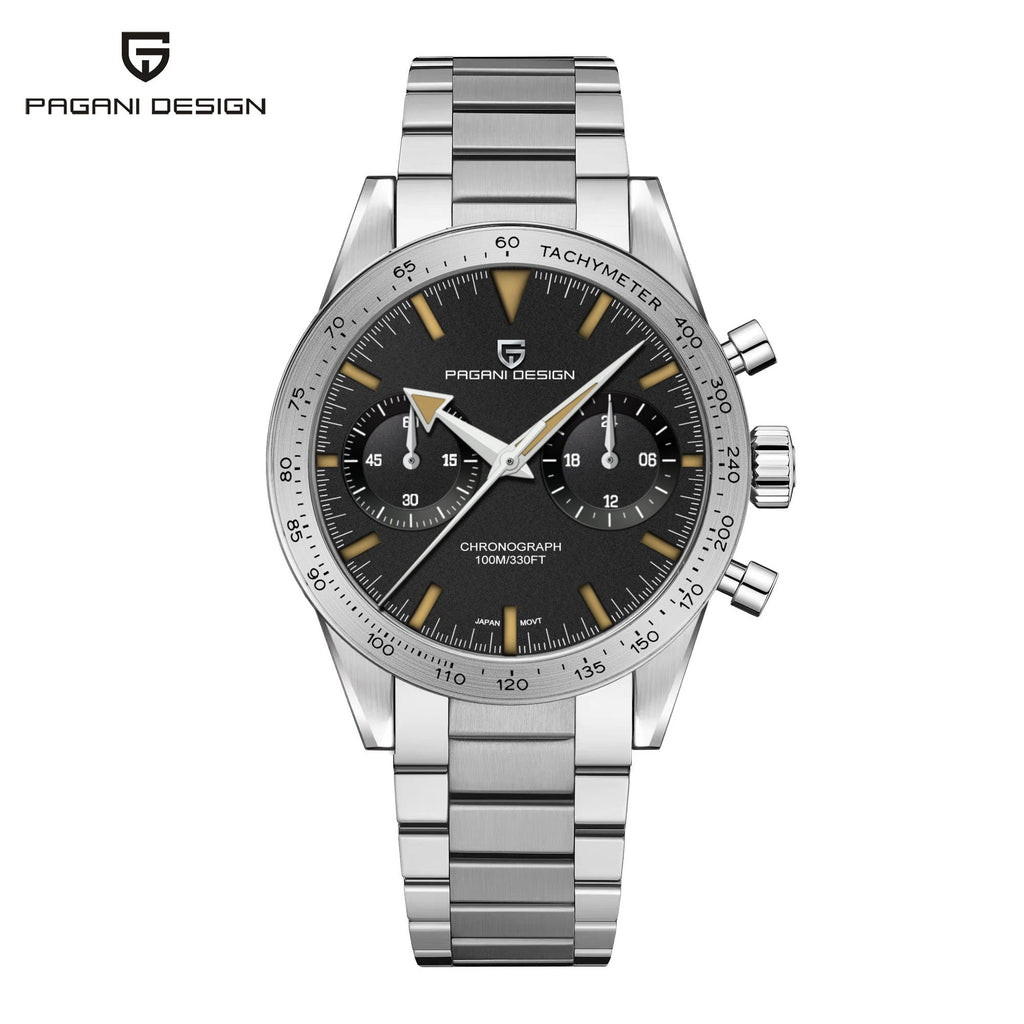 2026 New PAGANI DESIGN Retro Mens Watches Moon Quartz Watch For Men Speed Sports Chronograph AR Sapphire VK64 Clock Reloj Hombre