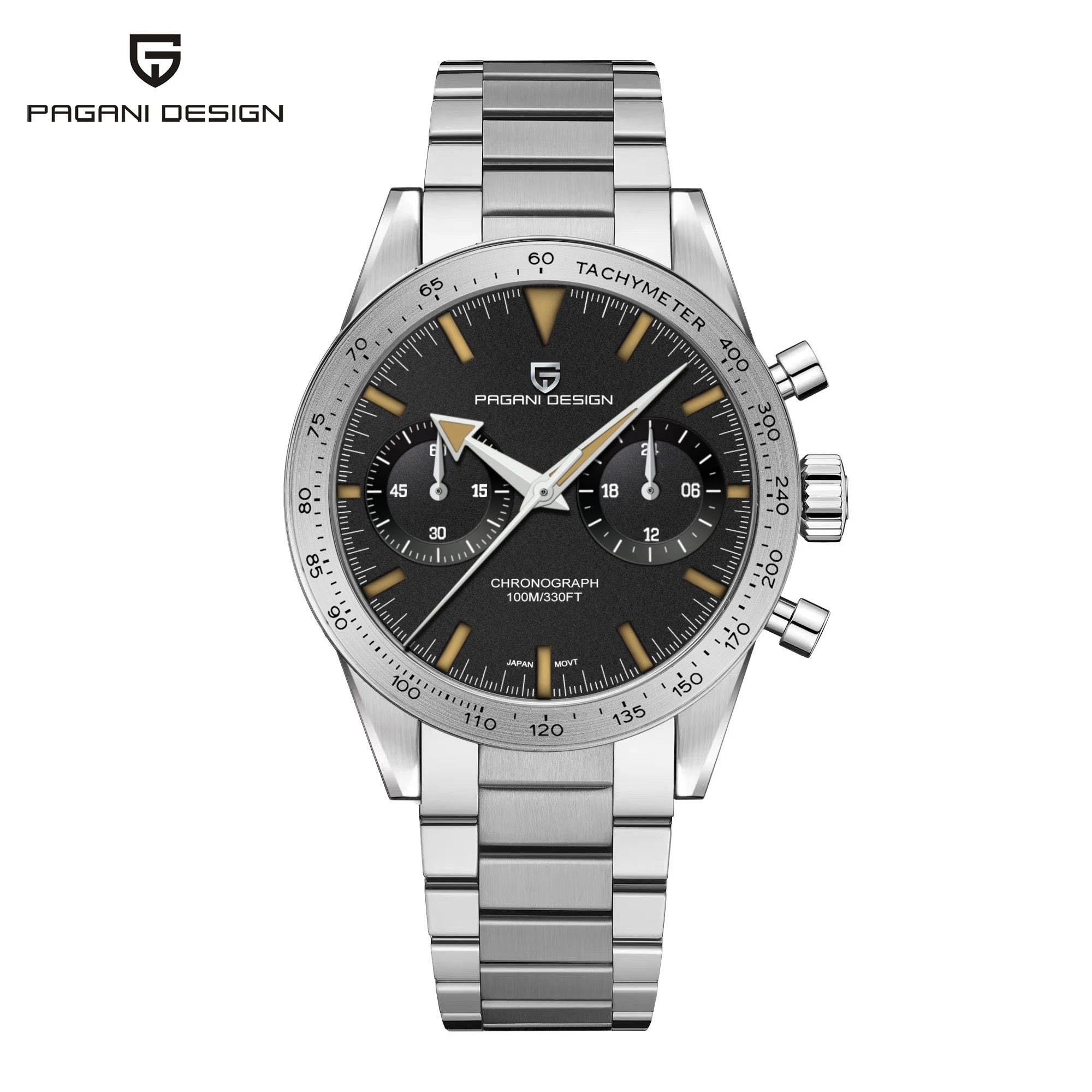 2026 New PAGANI DESIGN Retro Mens Watches Moon Quartz Watch For Men Speed Sports Chronograph AR Sapphire VK64 Clock Reloj Hombre