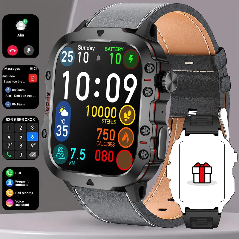 2026New NFC Smat Watch Women 1.96-inch Blood Pressure Heart Rate Bluetooth Call Female Health Smarwatches Ladies For Android IOS