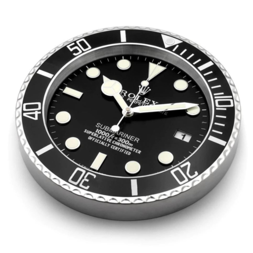 R*lex Submariner Wall Clock - Black