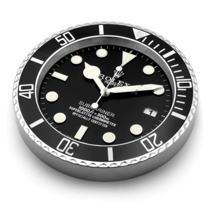 R*lex Submariner Wall Clock - Black