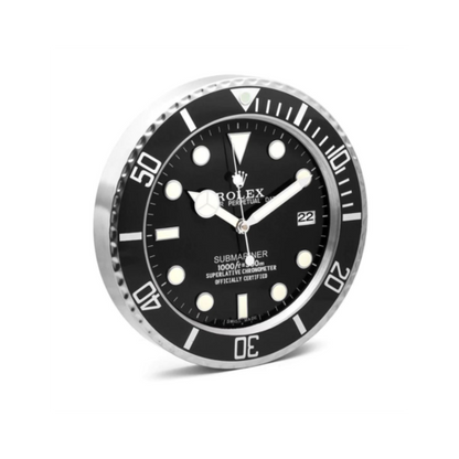 R*lex Submariner Wall Clock - Black
