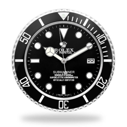 R*lex Submariner Wall Clock - Black