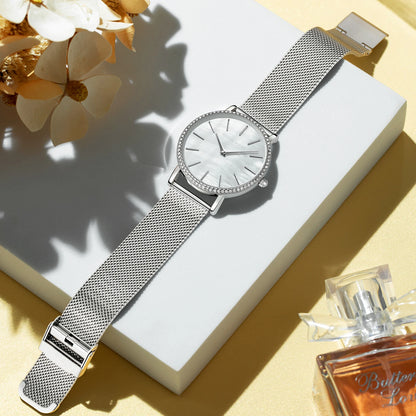 Hannah Martin Luxury Water Diamond Rose Gold  Quartz Watch