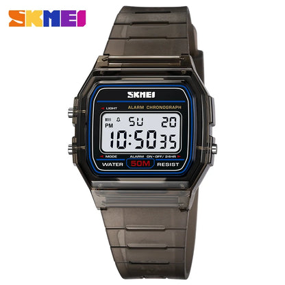 SKMEI 2056 Electronic Waterproof Sports Watch for Men Women Countdown Boy Girl Digital Date Wristwatches 1123 Reloj Masculino