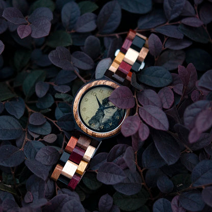BOBO BIRD Personalized Watch for Men Women Photo Print Wood Wristwatch Birthday Valentine's Day Couple Watches Relogio Mascul