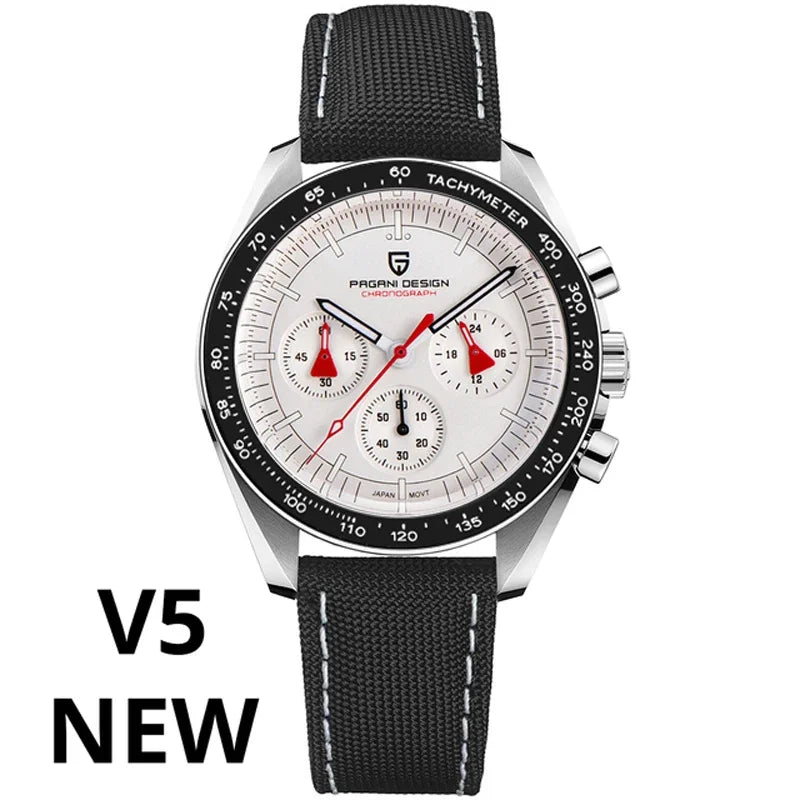 2026 New PAGANI DESIGN Mens Watches Top Brand Luxury Automatic Quartz Chronograph Waterproof Sport Stainless Steel Clock Relogio