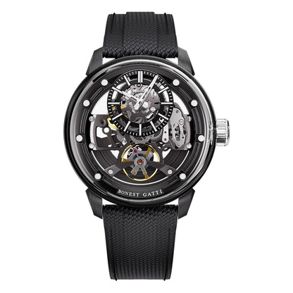 BONEST GATTI Watch for Men Man Automatic Watch Skeleton Luminous Light Luxury Qixi Birthday Gift
