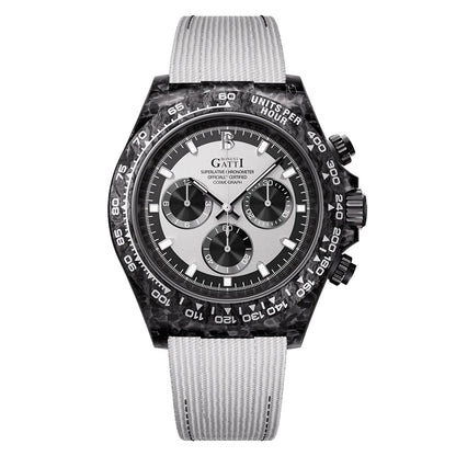 ChronoState BONEST GATTI BG9010 – 39MM Automatic Chronograph Watch | Carbon Fiber Sapphire Timepiece