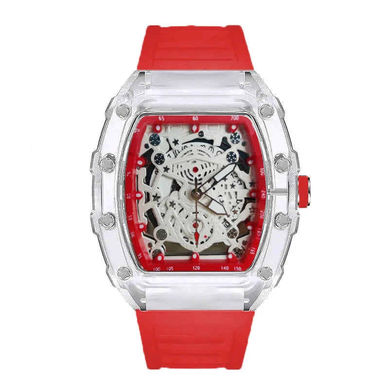 Men Watch Sports Personality Trend  Quartz Wristwatch Transparent Waterproof Male Fashion Clock Watches Gift