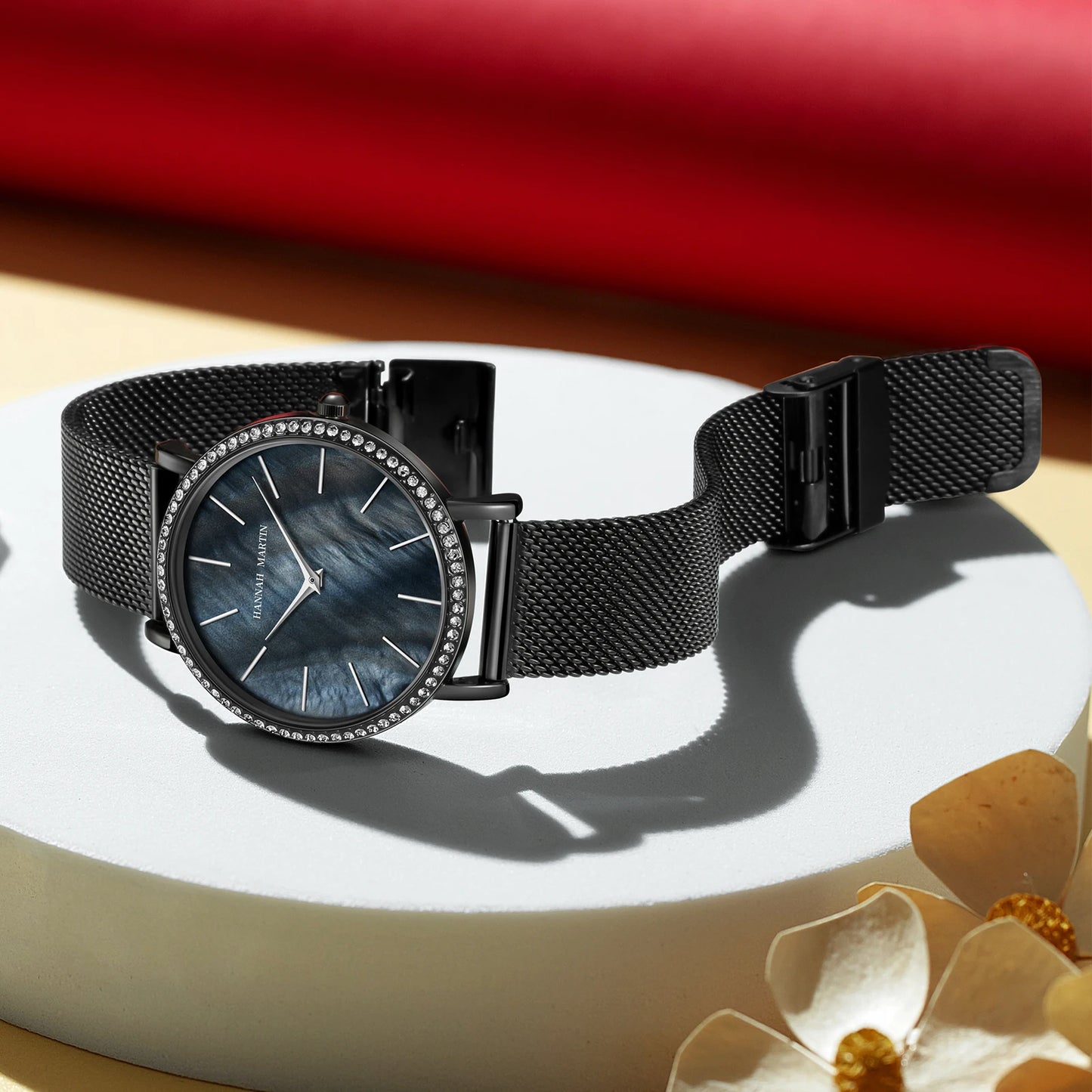 Hannah Martin Luxury Water Diamond Rose Gold  Quartz Watch