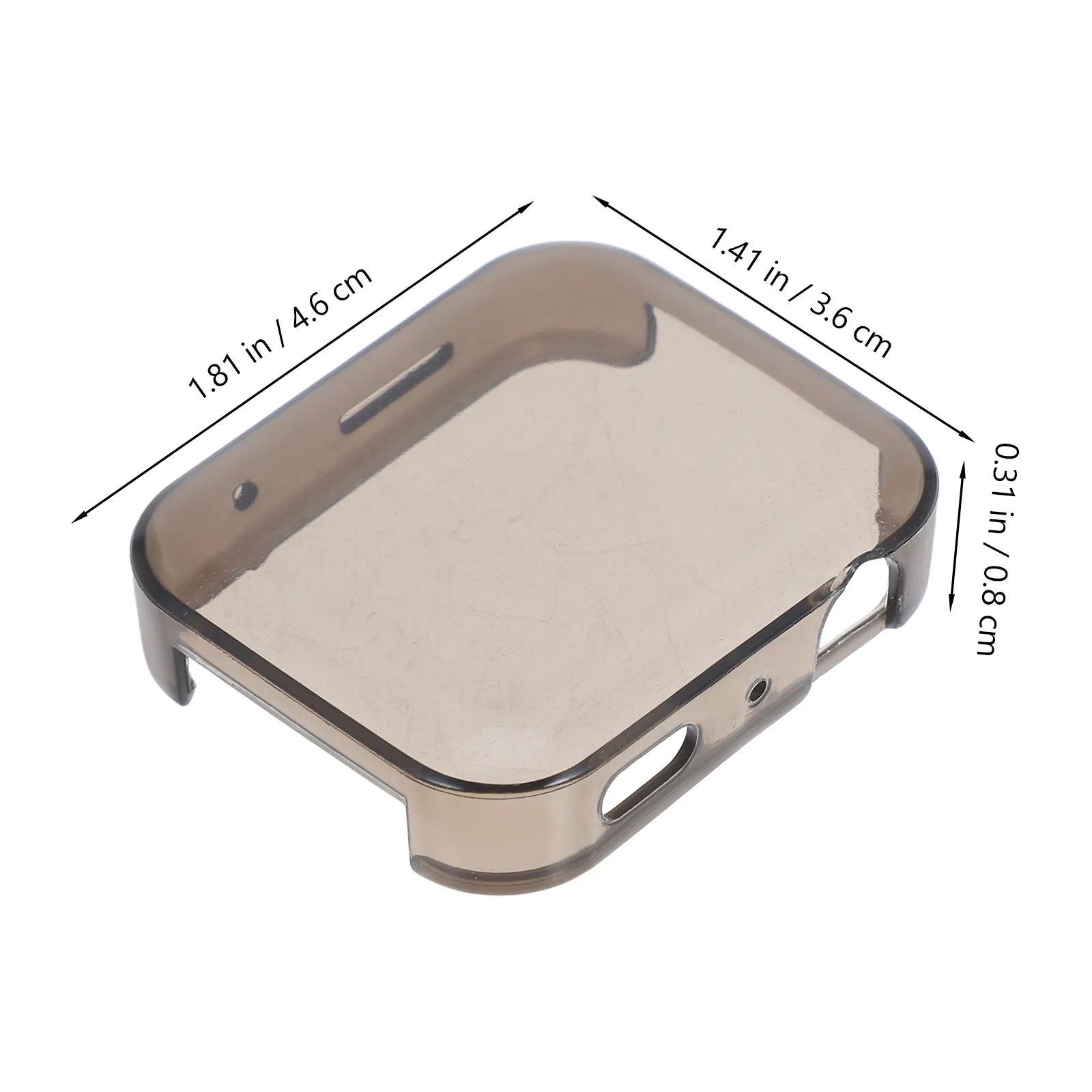 2Pcs Professional Smart Watch Shell Tpu Protective Case Sturdy Drop Resistant Grease Fingerprints Proof Slim Fit Compatible with