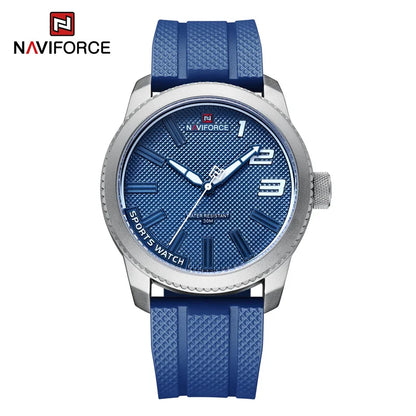 NAVIFORCE Top Luxury Brand Quartz Watch Men Silicone Strap Military Watches 30ATM Waterproof Wristwatch Relogio Masculino 2022