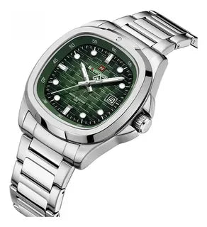 NAVIFORCE Fashion Men's Business Quartz Watch Stainless Steel Luminous Calendar Clock Male Square Dial Sports Wristwatch