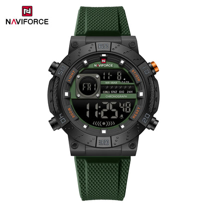 NAVIFORCE Men Watches Digital Quartz Silicone Military Watches for Men Chronograph Sport Waterproof Date Wrist Watch Man Clock