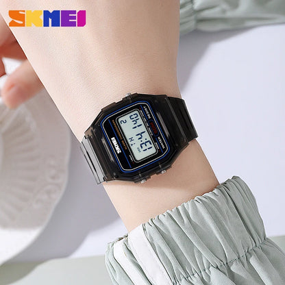 SKMEI 2056 Electronic Waterproof Sports Watch for Men Women Countdown Boy Girl Digital Date Wristwatches 1123 Reloj Masculino