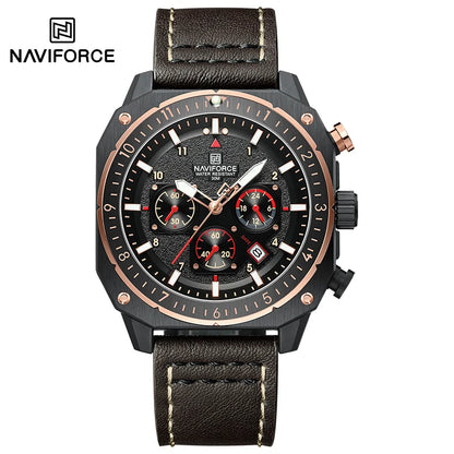 New NAVIFORCE Trend Fashion Man 30m Waterproof Watches 24 Hours and Date Display Wristwatch Male Casual Clocks Relogio Masculino