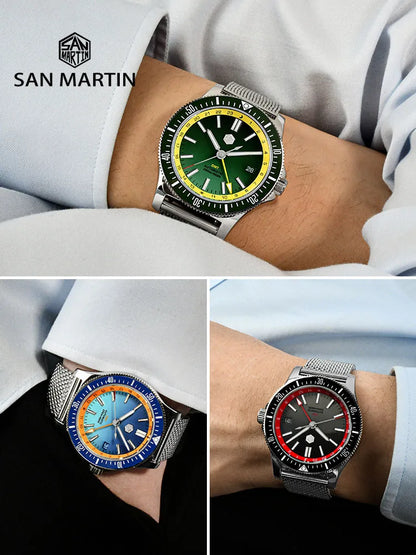 San Martin Original Design Automatic Mechanical Quick Release Bracelet
