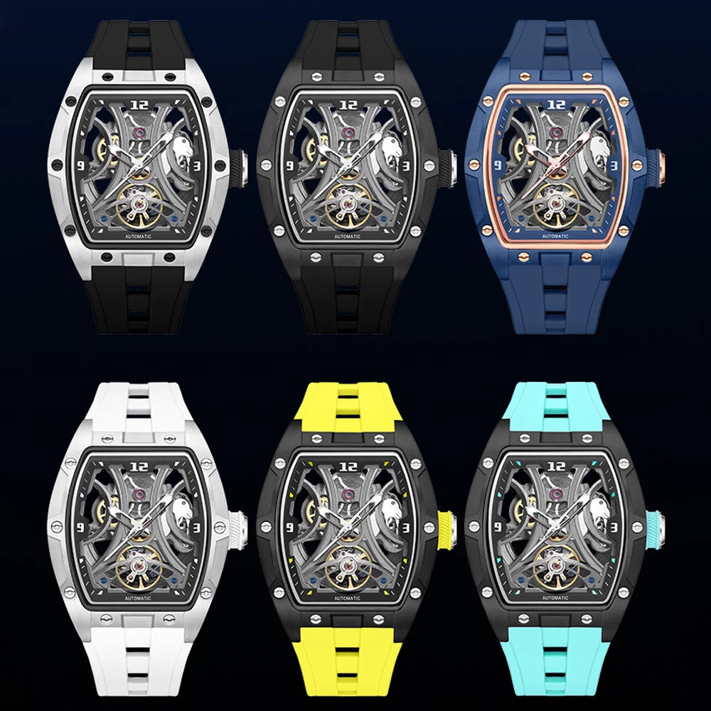 MEGIR 2026 New Men Automatic Mechanical Watches Men Luxury Brand Movemen Stainless Steel Waterproof Watch Relogio