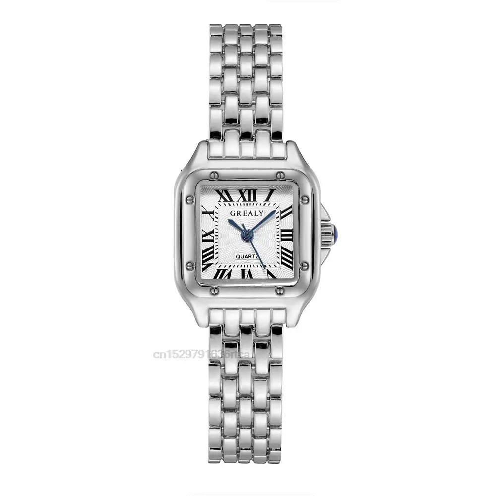 Luxury Rhinestone Women Watches Fashion Square Quartz Wristwatch Simple Ladies Clock Reloj Mujer