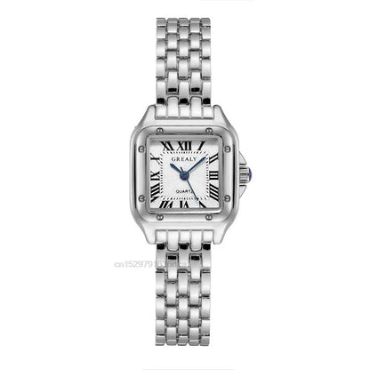 Luxury Rhinestone Women Watches Fashion Square Quartz Wristwatch Simple Ladies Clock Reloj Mujer