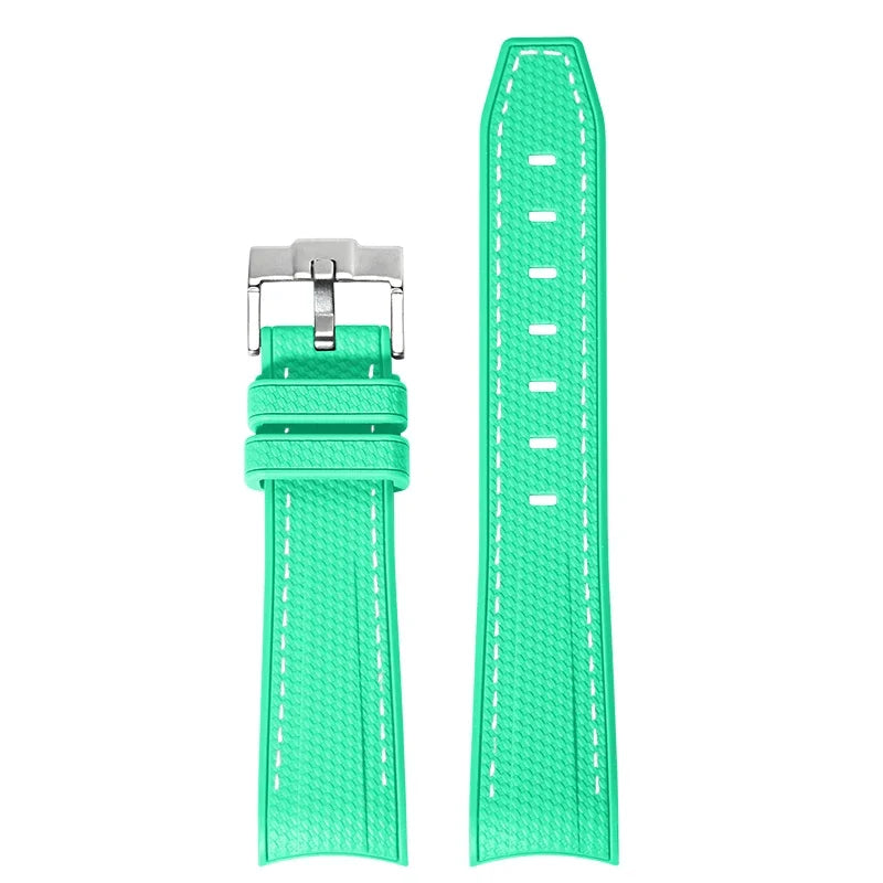 Rubber Watchband for Swatch X Omega Joint MoonSwatch Waterproof Sport 20mm Watch Strap Silicone Curved End Band for Men Women