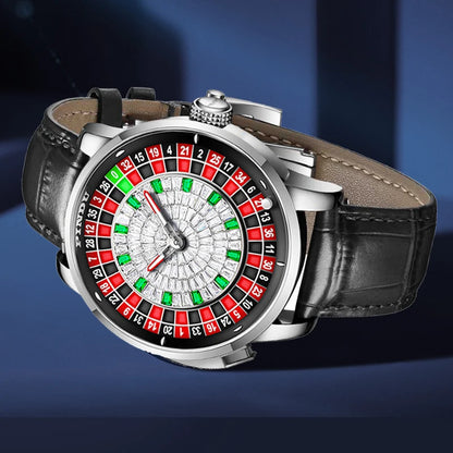 PINDU P6629 Roulette Watches  Design Movement Sapphire Men's Mechanical Watch