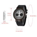 Bob Bird Watch Case Quartz Wristwatch Black Genuine Leather Watch