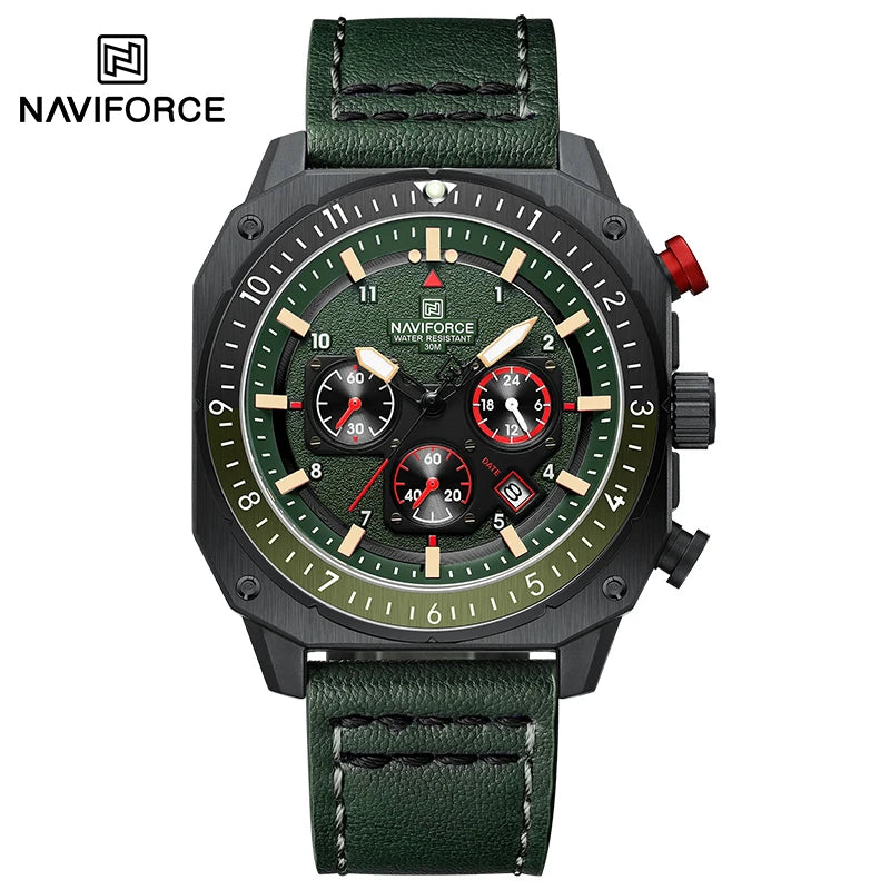 New NAVIFORCE Trend Fashion Man 30m Waterproof Watches 24 Hours and Date Display Wristwatch Male Casual Clocks Relogio Masculino