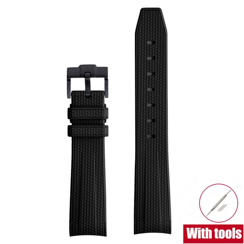 20mm Diving Strap for Omega X Swatch Joint MoonSwatch Men Women Arc Curved End TPU Rubber Bracelet for Rolex Watch Band Tools
