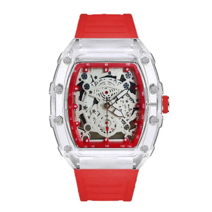 Men Watch Sports Personality Trend  Quartz Wristwatch Transparent Waterproof Male Fashion Clock Watches Gift