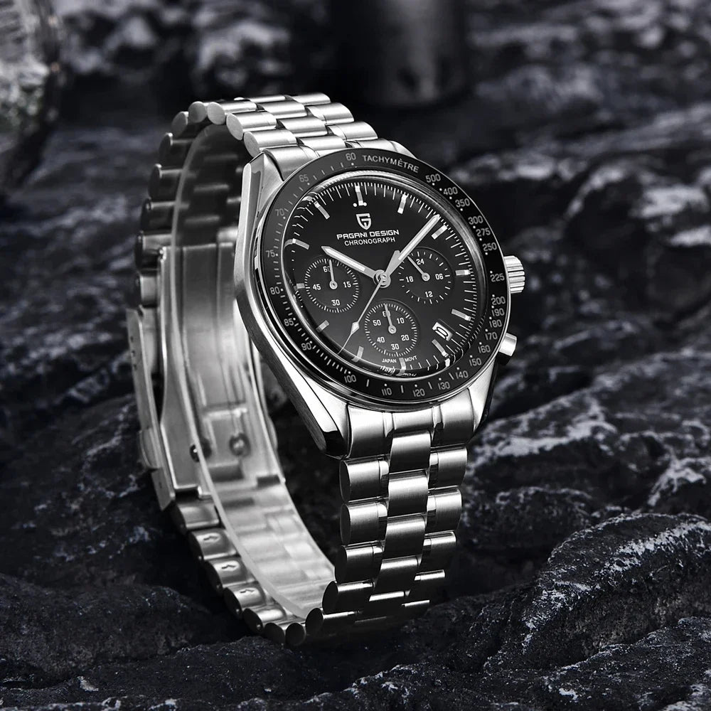2026 New PAGANI DESIGN Mens Watches Top Brand Luxury Automatic Quartz Chronograph Waterproof Sport Stainless Steel Clock Relogio