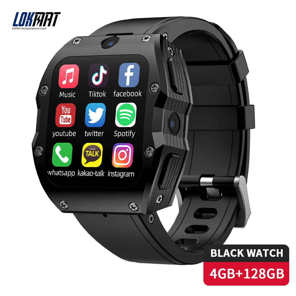4G Android Smartwatch 4+128GB GPS Dual Camera Sim Card GPS NFC IP68 Waterproof Smart Watch APPLLP 3 MAX