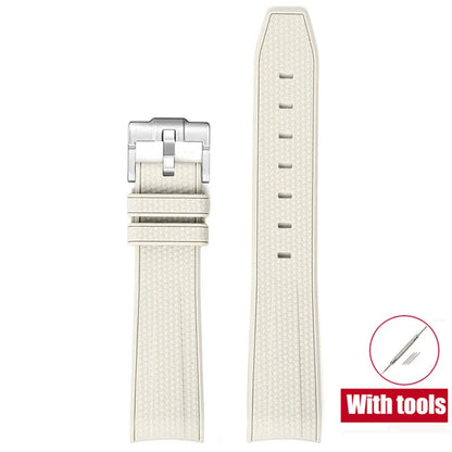 Rubber Watchband for Swatch X Omega Joint MoonSwatch Waterproof Sport 20mm Watch Strap Silicone Curved End Band for Men Women