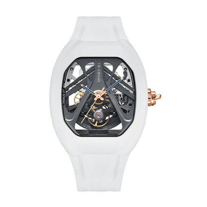 ChronoState CRONUSART R1-002 49MM – Automatic Skeleton Tonneau Watch | Fluororubber Mechanical Timepiece
