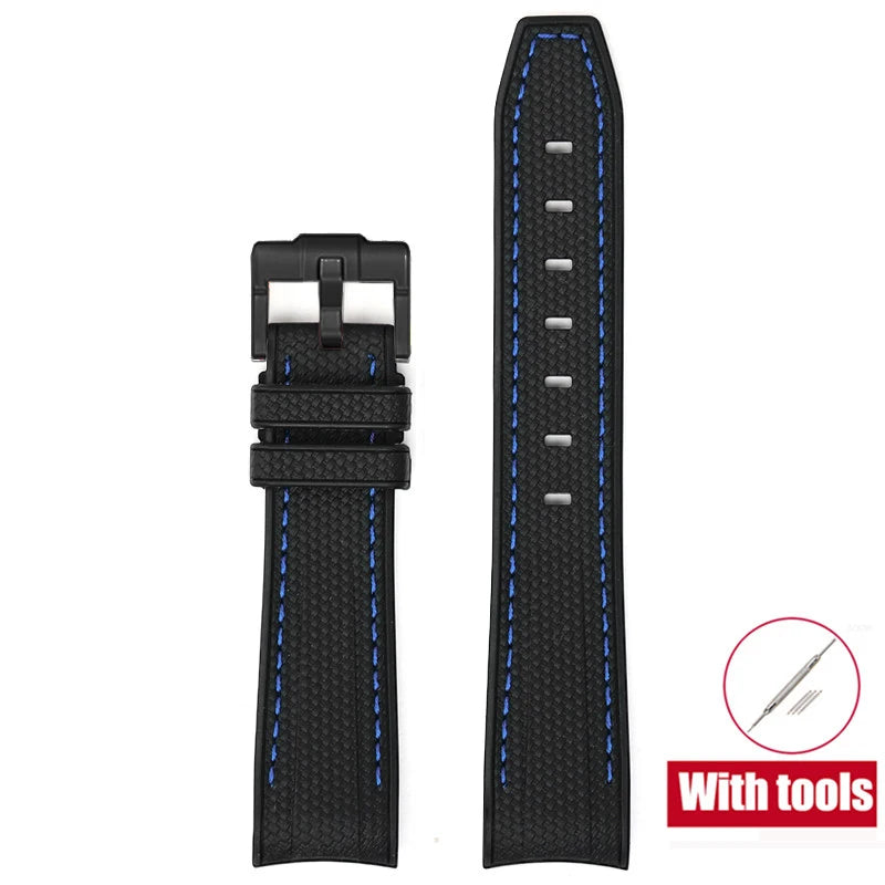 Rubber Watchband for Swatch X Omega Joint MoonSwatch Waterproof Sport 20mm Watch Strap Silicone Curved End Band for Men Women