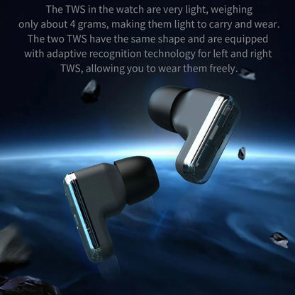 For Xiaomi New 2 in 1 Smart Watch With Earbuds Smartwatch TWS Bluetooth Earphone Heart Rate Blood Oxygen Monitor Sports Watch