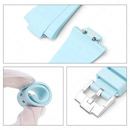 Silicone Strap For Tissot PRX 35MM/40MM Series Men Women Casual Fashion Replacement Rubber Strap + Quick release tools