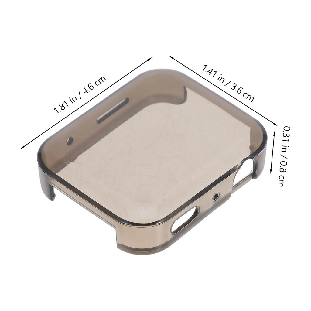2Pcs Tpu Smart Watch Protective Case Full Coverage Shockproof Anti-Scratch Dustproof Lightweight Slim Fit for Mi Watch Series