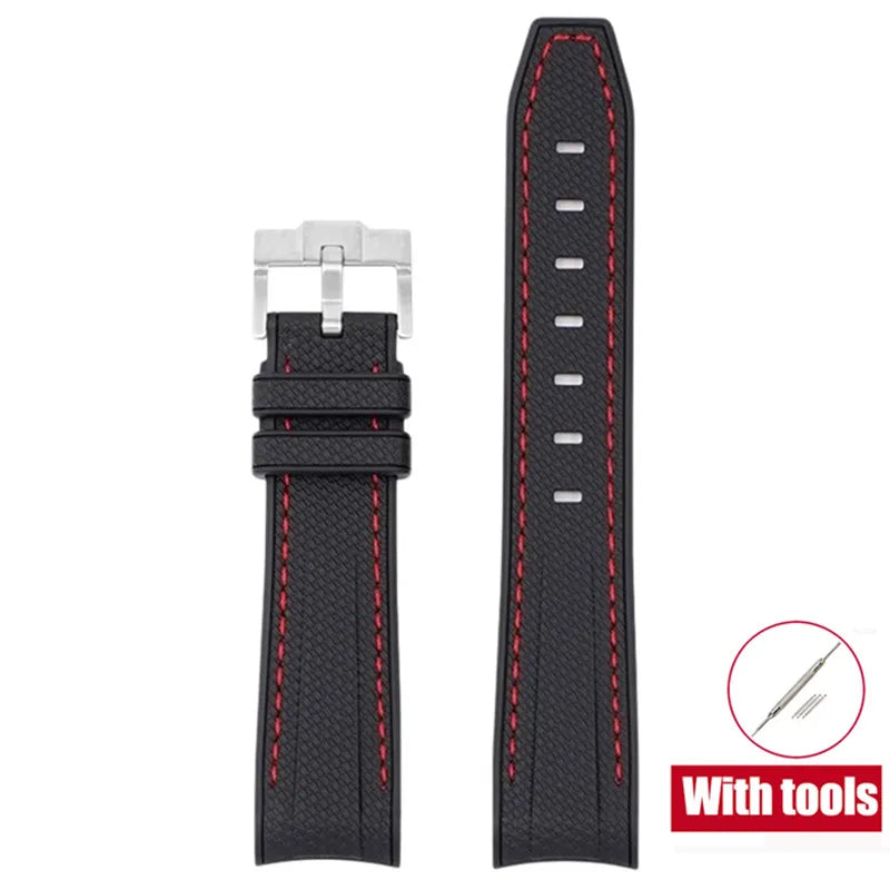 Rubber Watchband for Swatch X Omega Joint MoonSwatch Waterproof Sport 20mm Watch Strap Silicone Curved End Band for Men Women