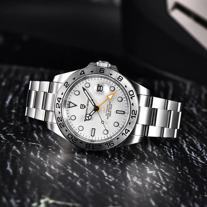 Pagani Design 2026 New Men's Diver Watch 42mm Sapphire Automatic Mechanical GMT Watch 100m Waterproof PD1682