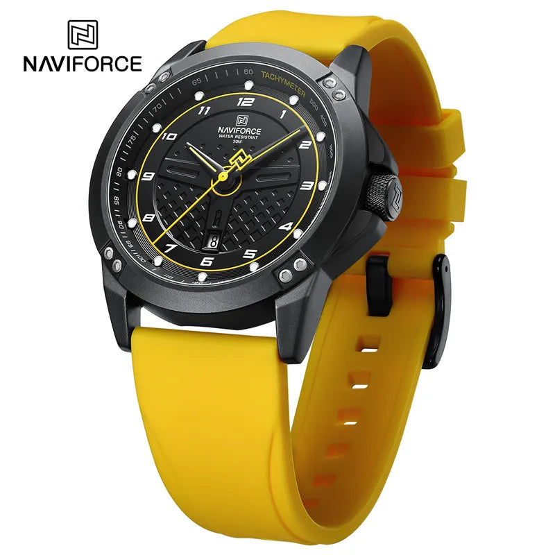 NAVIFORCE Watch For Men Classic Fashion Date Luminous Waterproof Sport Silicone Strap Quartz Wristwatches Relogio Masculino 2025