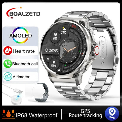 710mAh Battery Ultra GPS Smart watches Compass Watches Waterproof NEW For Men Women 2025 New Sports GPS Military Smart Watch Men
