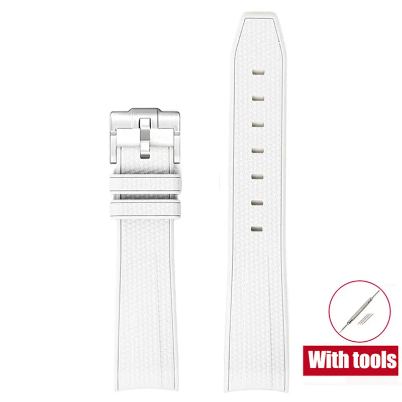 20mm Diving Strap for Omega X Swatch Joint MoonSwatch Men Women Arc Curved End TPU Rubber Bracelet for Rolex Watch Band Tools