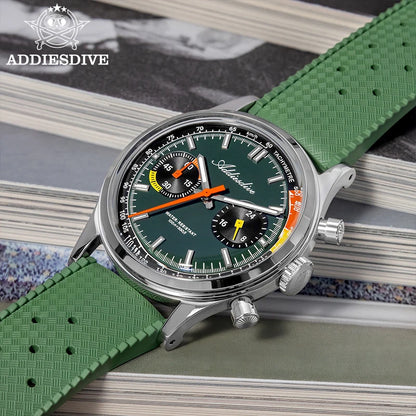 ChronoState ADDIESDIVE VK64 – 38MM Chronograph Watch | BGW9 Luminous 100M Waterproof Quartz Watch