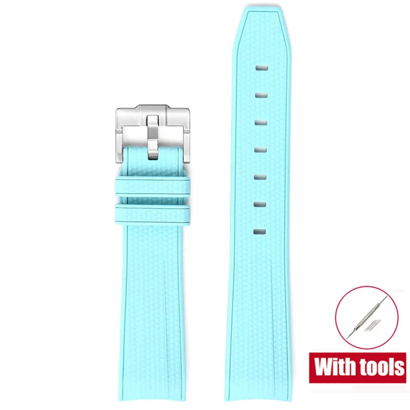 Rubber Watchband for Swatch X Omega Joint MoonSwatch Waterproof Sport 20mm Watch Strap Silicone Curved End Band for Men Women