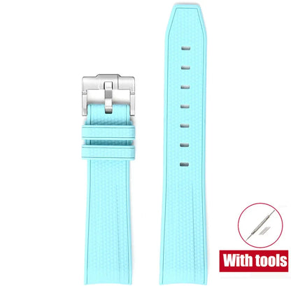 Rubber Watchband for Swatch X Omega Joint MoonSwatch Waterproof Sport 20mm Watch Strap Silicone Curved End Band for Men Women